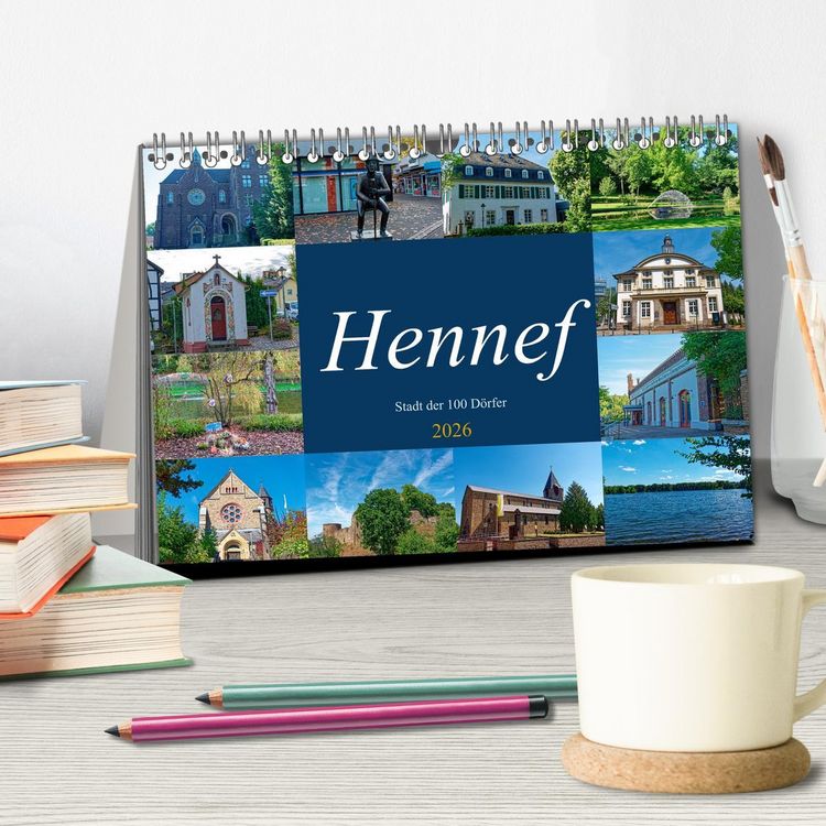 Produktbild: Hennef - Stadt der 100 D&ouml;rfer (Tischkalender 2026 DIN A5 quer), CALVENDO Monatskalender