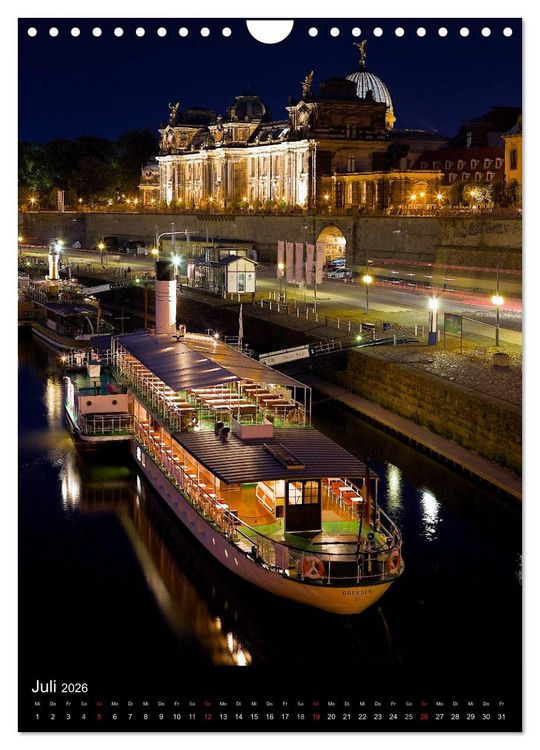 Produktbild: Die wundersch&ouml;ne Stadt Dresden (Wandkalender 2026 DIN A4 hoch), CALVENDO Monatskalender