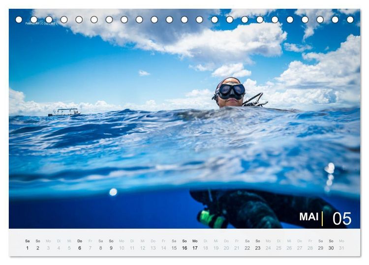 Produktbild: Einfach Tauchen - Wunderbare Tauchpl&auml;tze und Korallenriffe (Tischkalender 2027 DIN A5 quer), CALVENDO Monatskalender