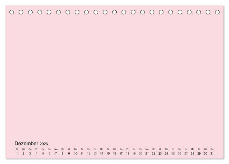 Produktbild: DIY Bastel-Kalender -Warme Pastell Farben- Zum Selbstgestalten (Tischkalender 2026 DIN A5 quer), CALVENDO Monatskalender