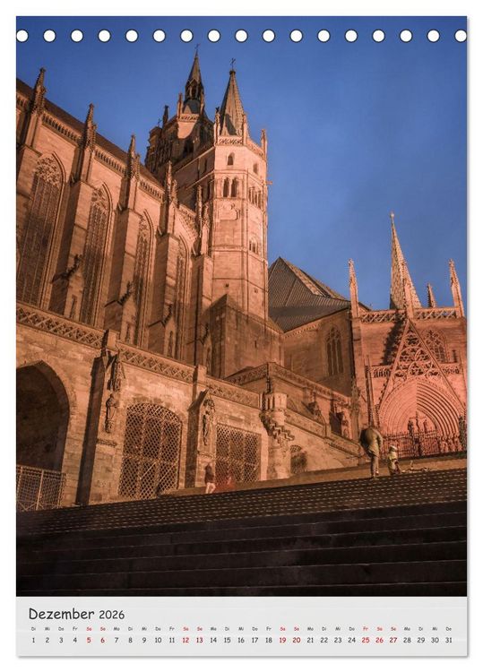 Produktbild: Erfurt - Zwischen Dom und Kr&auml;merbr&uuml;cke (Tischkalender 2026 DIN A5 hoch), CALVENDO Monatskalender