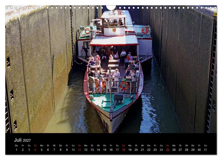 Produktbild: Binnenschiff Ahoi! (Wandkalender 2027 DIN A3 quer), CALVENDO Monatskalender