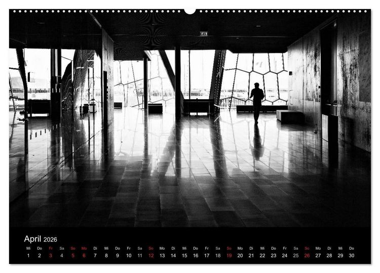 Produktbild: Das Licht in Schwarz und Wei&szlig; (hochwertiger Premium Wandkalender 2026 DIN A2 quer), Kunstdruck in Hochglanz