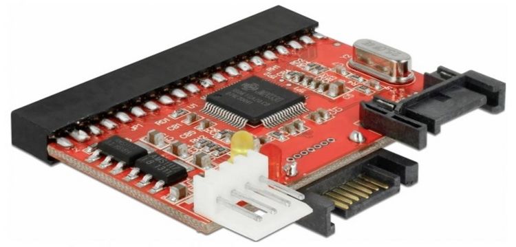 Produktbild: Delock 61635 Schnittstellen-Konverter [1x IDE-Buchse 40pol. - 1x SATA]