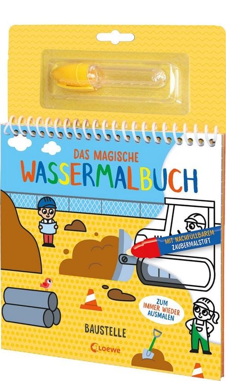 Produktbild: Das magische Wassermalbuch - Baustelle