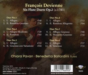 Produktbild: Devienne:6 Flute Duets op.2