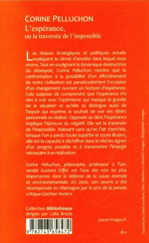 Produktbild: L'esp&eacute;rance, ou la travers&eacute;e de l'impossible