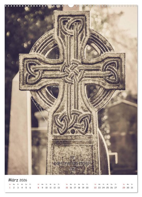 Produktbild: Dean Cemetery - Historischer Friedhof Edinburgh (Wandkalender 2026 DIN A2 hoch), CALVENDO Monatskalender