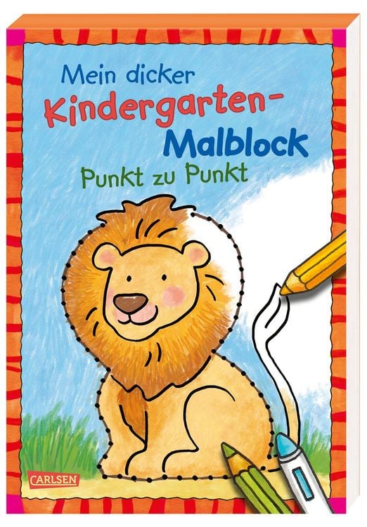 Produktbild: Mein dicker Kindergarten-Malblock: Punkt zu Punkt