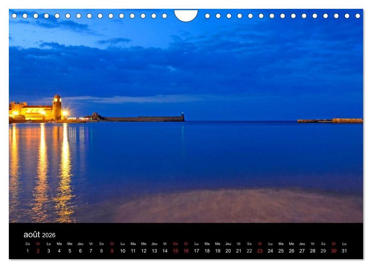 Produktbild: Le port de Collioure (Calendrier mural 2026 DIN A4 vertical), CALVENDO calendrier mensuel
