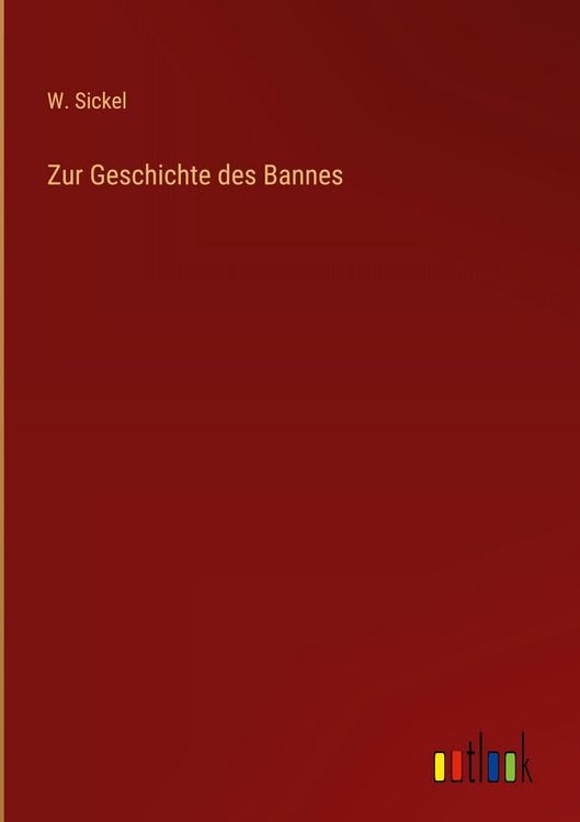 Produktbild: Zur Geschichte des Bannes