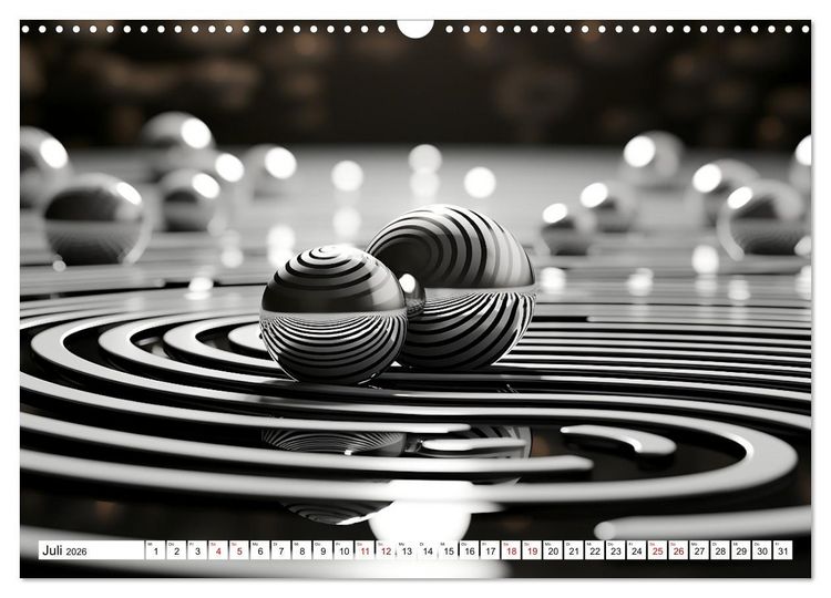 Produktbild: Illusionen aus Farben und Formen (Wandkalender 2026 DIN A3 quer), CALVENDO Monatskalender