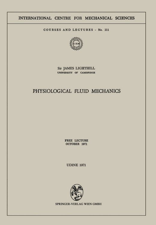 Produktbild: Physiological Fluid Mechanics