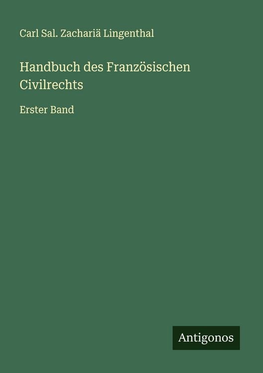 Produktbild: Handbuch des Franz&ouml;sischen Civilrechts
