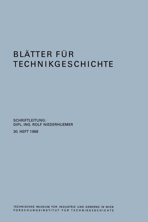 Produktbild: Bl&auml;tter f&uuml;r Technikgeschichte