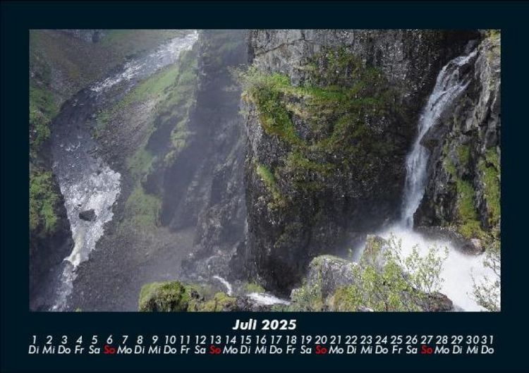 Produktbild: Wasserf&auml;lle 2025 Fotokalender DIN A5