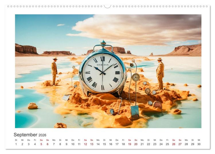 Produktbild: Zeit ist abstrakt (Wandkalender 2026 DIN A2 quer), CALVENDO Monatskalender