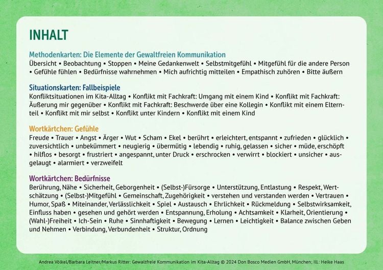 Produktbild: Gewaltfreie Kommunikation im Kita-Alltag