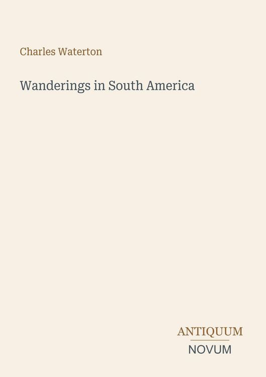 Produktbild: Wanderings in South America