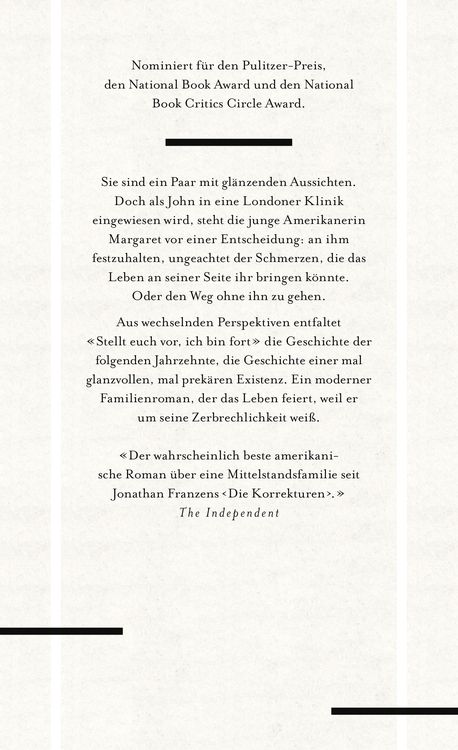 Produktbild: Stellt euch vor, ich bin fort