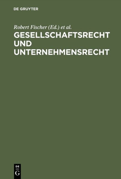 Produktbild: Gesellschaftsrecht und Unternehmensrecht