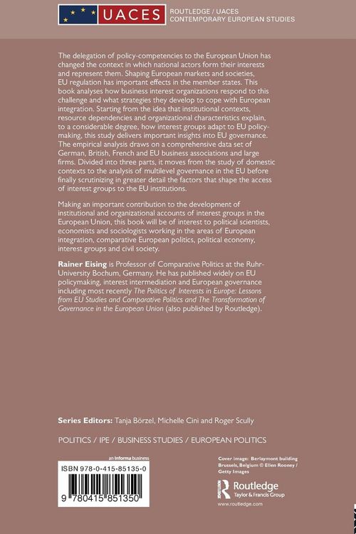 Produktbild: The Political Economy of State-Business Relations in Europe