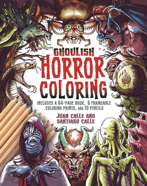 Produktbild: Ghoulish Horror Coloring Kit