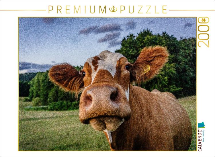 Produktbild: CALVENDO Puzzle Fleckvieh | 2000 Teile Lege-Gr&ouml;&szlig;e 90x67cm Foto-Puzzle f&uuml;r gl&uuml;ckliche Stunden