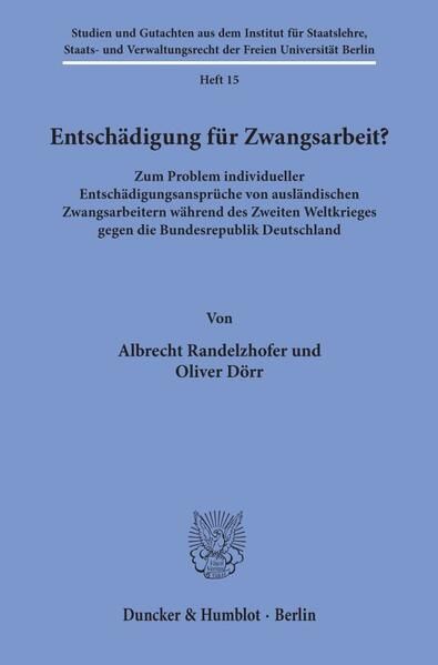 Produktbild: Entsch&auml;digung f&uuml;r Zwangsarbeit?
