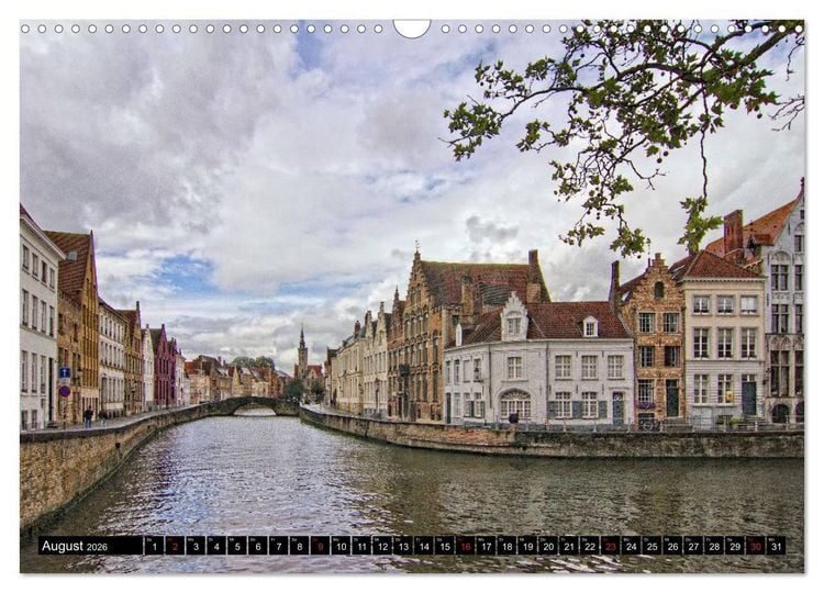 Produktbild: Stadtansichten Br&uuml;gge - das Venedig des Nordens (Wandkalender 2026 DIN A3 quer), CALVENDO Monatskalender