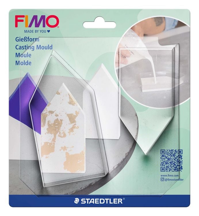 Produktbild: STAEDTLER FIMO Gie&szlig;form Schalen H&auml;user, 2 St&uuml;ck