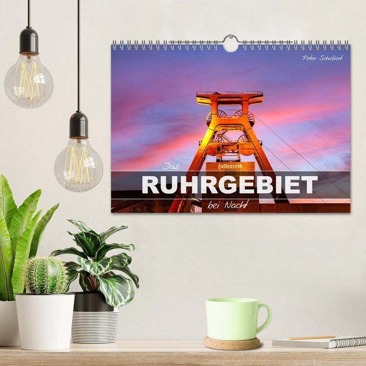 Produktbild: Das Ruhrgebiet bei Nacht (Wandkalender 2026 DIN A4 quer), CALVENDO Monatskalender