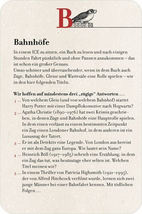 Produktbild: Das gro&szlig;e Literatur-Quiz von A bis Z