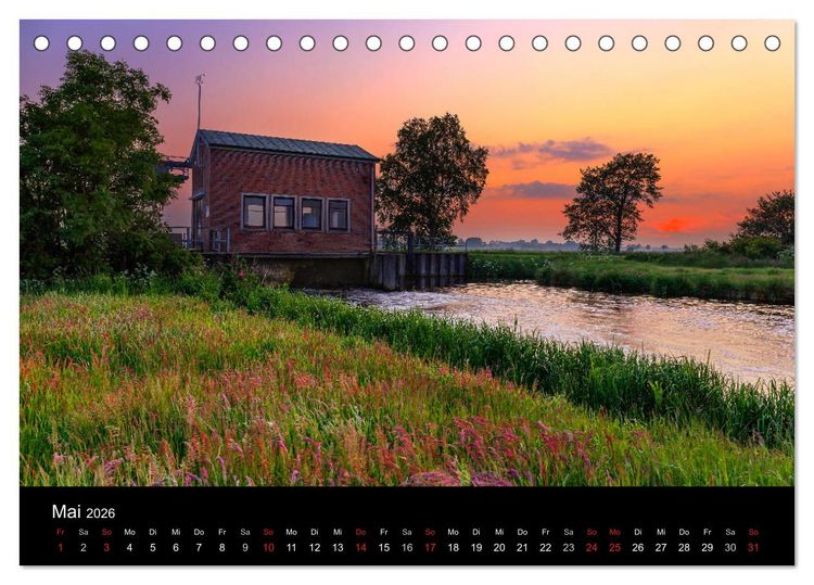 Produktbild: (Ost)Friesische Landschaften (Tischkalender 2026 DIN A5 quer), CALVENDO Monatskalender