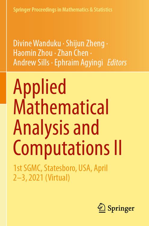 Produktbild: Applied Mathematical Analysis and Computations II