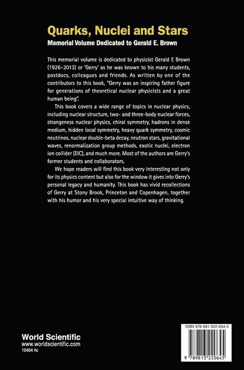 Produktbild: Quarks, Nuclei and Stars