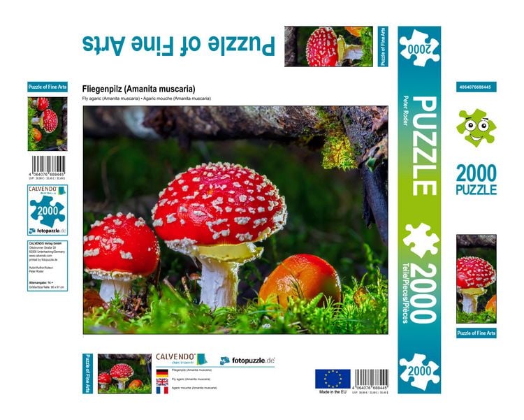 Produktbild: CALVENDO Puzzle Fliegenpilz (Amanita muscaria) 2000 Teile Lege-Gr&ouml;&szlig;e 900 x 670 cm Foto-Puzzle Bild von Peter Roder