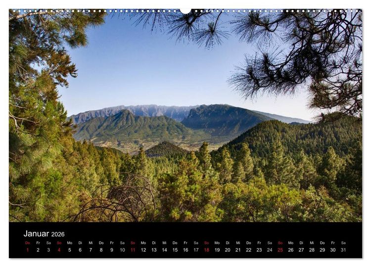 Produktbild: Naturblicke - La Palma (Wandkalender 2026 DIN A2 quer), CALVENDO Monatskalender