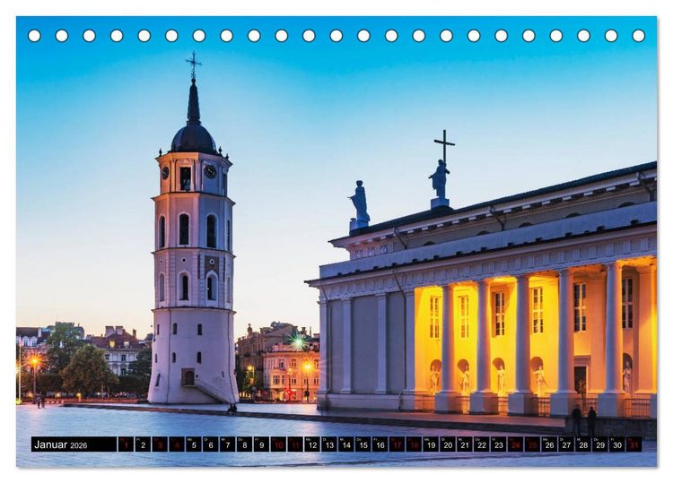 Produktbild: Entdeckungen im Baltikum (Tischkalender 2026 DIN A5 quer), CALVENDO Monatskalender
