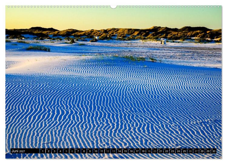 Produktbild: Einzigartige Strandansichten auf Amrum (Wandkalender 2027 DIN A2 quer), CALVENDO Monatskalender