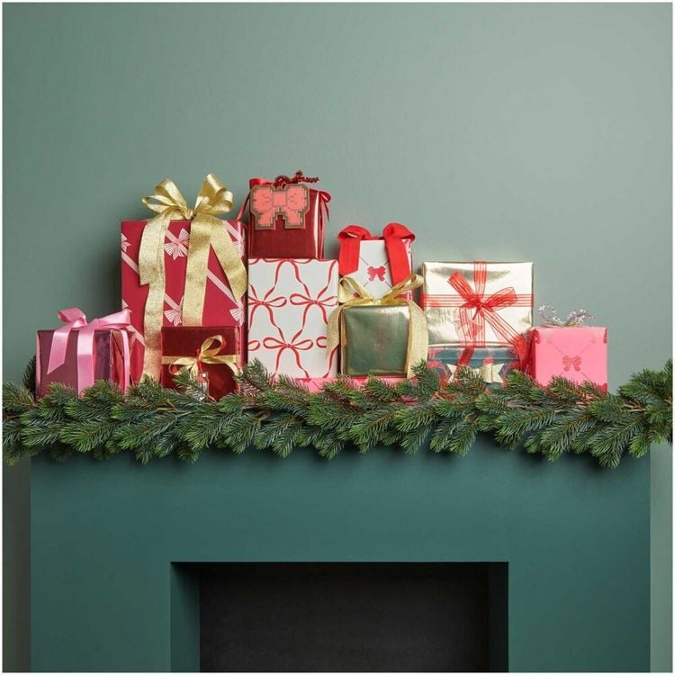 Produktbild: Geschenkpapier Schleifen, Classic Rot, MIX