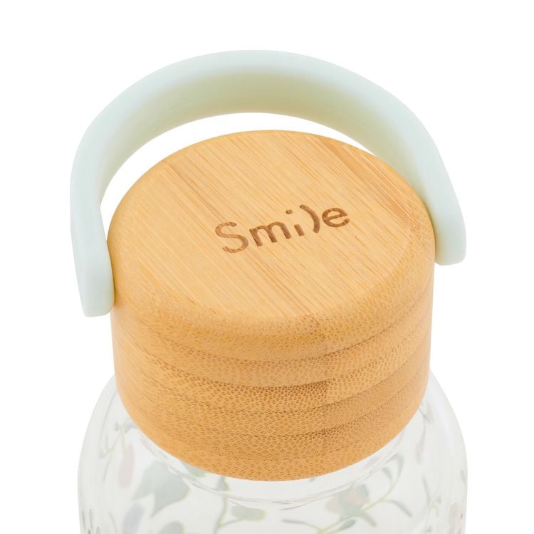 Produktbild: Trinkflasche aus Glas mit Silikoncover, "Rose Petals"