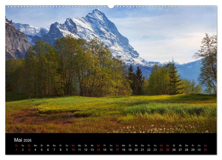Produktbild: BERNER ALPEN - Natur und Landschaften (Wandkalender 2026 DIN A2 quer), CALVENDO Monatskalender