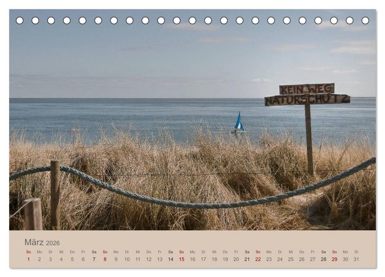 Produktbild: Sylt-Momente (Tischkalender 2026 DIN A5 quer), CALVENDO Monatskalender