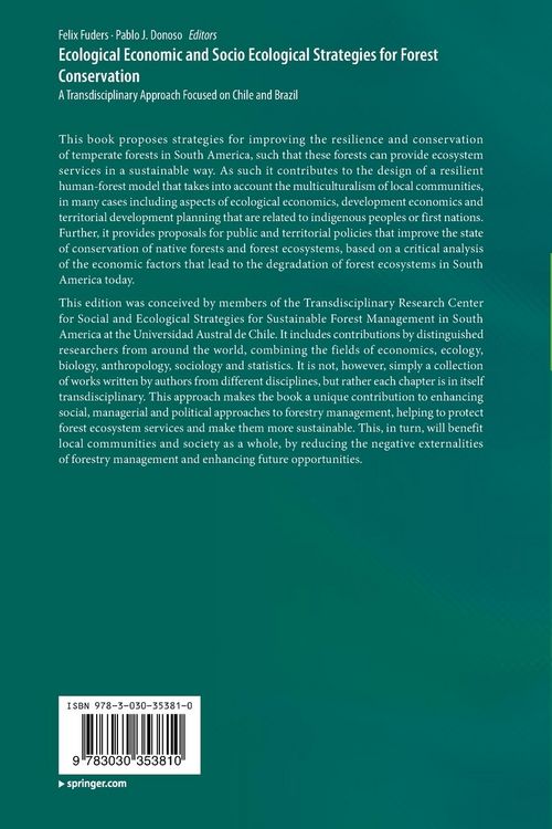 Produktbild: Ecological Economic and Socio Ecological Strategies for Forest Conservation