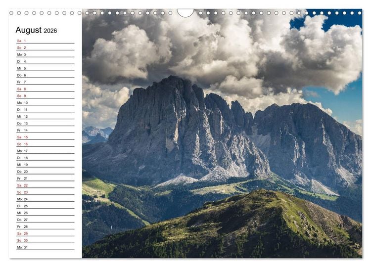Produktbild: Atemberaubende Alpenwelt (Wandkalender 2026 DIN A3 quer), CALVENDO Monatskalender