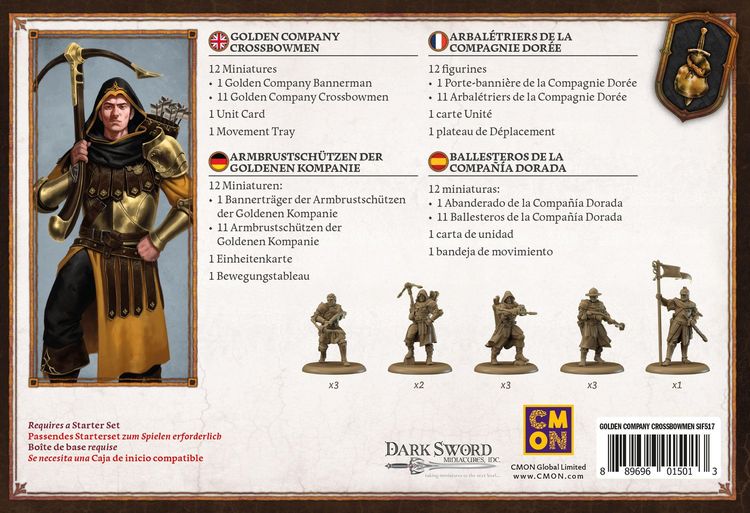 Produktbild: A Song of Ice & Fire - Golden Company Crossbowmen (Armbrustsch&uuml;tzen der Goldenen Kompanie)