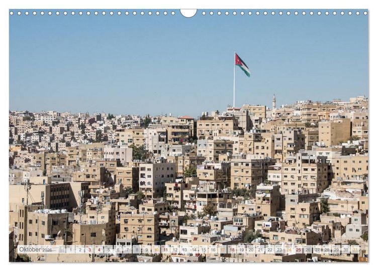 Produktbild: Jordanien - Wadis - W&uuml;ste - Weltwunder (Wandkalender 2026 DIN A3 quer), CALVENDO Monatskalender