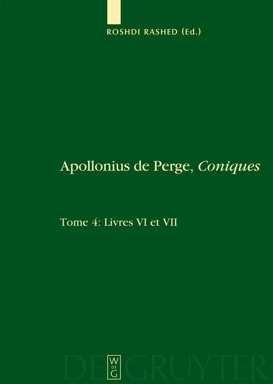 Produktbild: Livres VI et VII. Commentaire historique et math&eacute;matique, &eacute;dition et traduction du texte arabe