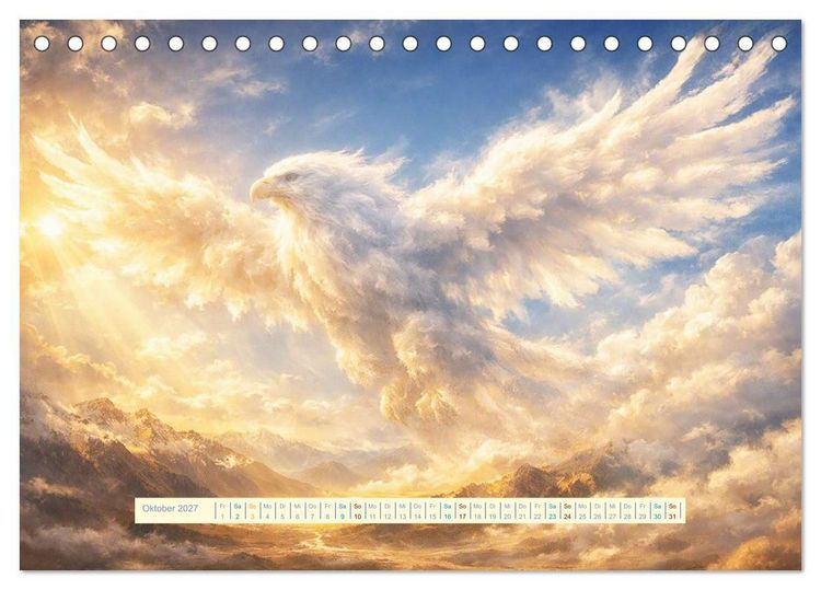 Produktbild: UNsichtbare Tiere - Eine poetische Sammlung aus Licht, Nebel und Fantasie (Tischkalender 2027 DIN A5 quer), CALVENDO Monatskalender
